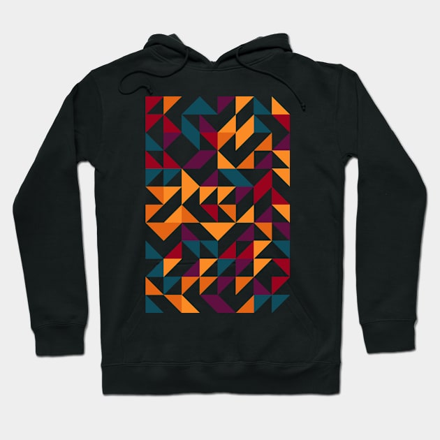 Creative Geometric Colourful Triangle Pattern #45 Hoodie by Trendy-Now